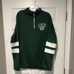 Junk Food Clothing Green Bay Packers Quarter Zip Sweatshirt